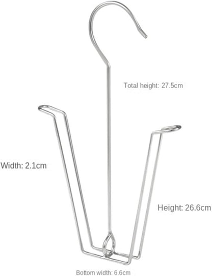Shoes Drying Rack Laundry Hanger Hook Stainless Steel Shoes Hanging Shelf Organizer Space Saving Home Wardrobe Storage