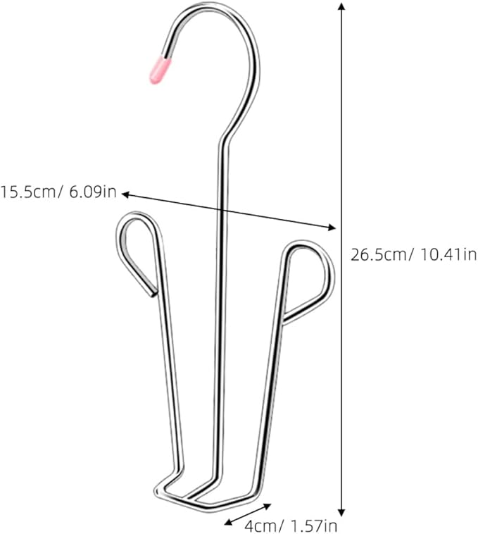 MAGICLULU Shoes Hanger Drying Rack with 5 Connectable U-shaped Hooks for Household Slippers Organizer Wall-mounted Hanging Shoe Drying Rack for Balcony and Closet Random Random Color