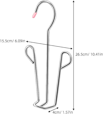 MAGICLULU Shoes Hanger Drying Rack with 5 Connectable U-shaped Hooks for Household Slippers Organizer Wall-mounted Hanging Shoe Drying Rack for Balcony and Closet Random Random Color