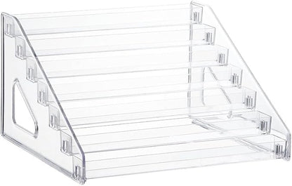 Pero Pero Nail Polish Organizer Acrylic Display Rack for Nail Polish Holder Sunglasses Organizer Essential Oils Holder Clear Eyeglasses Display Case Makeup Organizer