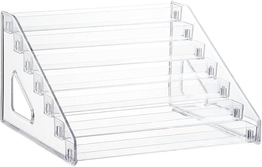 Pero Pero Nail Polish Organizer Acrylic Display Rack for Nail Polish Holder Sunglasses Organizer Essential Oils Holder Clear Eyeglasses Display Case Makeup Organizer