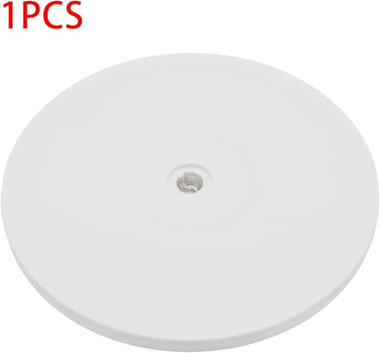 1 Pcs White 8 inch Acrylic Lazy Susan Rotating Turntable Organizer Bearings - Round Swivel Plate for Spice Rack, Table, Cake, Kitchen Pantry