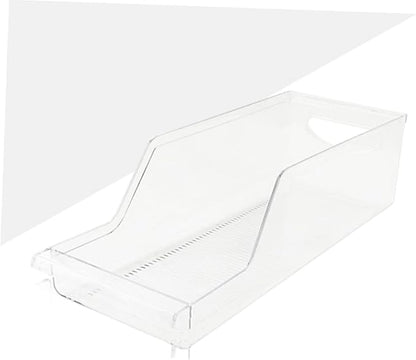 Beverage Organizer for Fridge Pantry Storage Bins Can Holder Stackable Material Refrigerator Containers