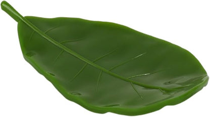 1Pcs Creative Simulated Leaf Soap Box - Bathroom Soap Holder, Ideal for Scented Soaps, Efficient Drainage for Laundry Soap, Elegant Soap Storage Rack (Green)