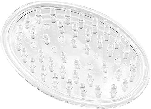 iDesign Plastic Soap Saver, Holder Tray for Bathroom Counter, Shower, Kitchen, 0.75 in. x 3.25 in. x 4.75 in., Clear
