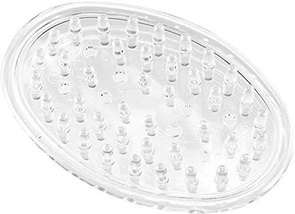 iDesign Plastic Soap Saver, Holder Tray for Bathroom Counter, Shower, Kitchen, 0.75 in. x 3.25 in. x 4.75 in., Clear