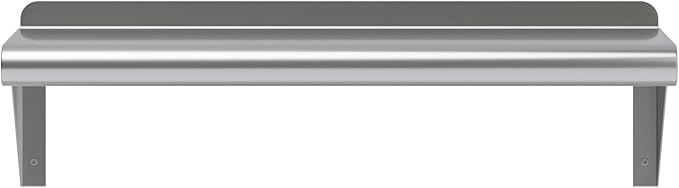 AmGood 8 in. x 24 in. Stainless Steel Wall Shelf | NSF | Metal Shelving | Garage, Laundry, Storage, Utility Room | Restaurant, Commercial Kitchen