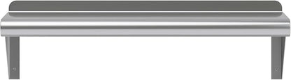 AmGood 8 in. x 24 in. Stainless Steel Wall Shelf | NSF | Metal Shelving | Garage, Laundry, Storage, Utility Room | Restaurant, Commercial Kitchen