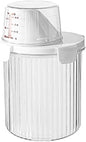 Cereal And Rice Storage Container With Airtight Lid, Pour Spout, And Measuring Cup For Dry Food, Grains Flour Sugar Snacks Pet Food (Small)