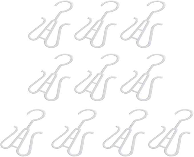 Zerodeko 10pcs Plastic Shoes Hanging Hooks Slipper Organizers for Efficient Storage and Quick Drying for Closet Travel and Home Use
