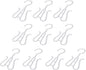 Zerodeko 10pcs Plastic Shoes Hanging Hooks Slipper Organizers for Efficient Storage and Quick Drying for Closet Travel and Home Use