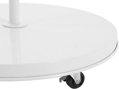 LOYALHEARTDY 7 Tier 35 Hooks Hat Rack Stand, Metal Hat Rack Hat Hangers Freestanding Hat Organizer Rack Display Stand for Wig, Cap, Baseball Hat (White)
