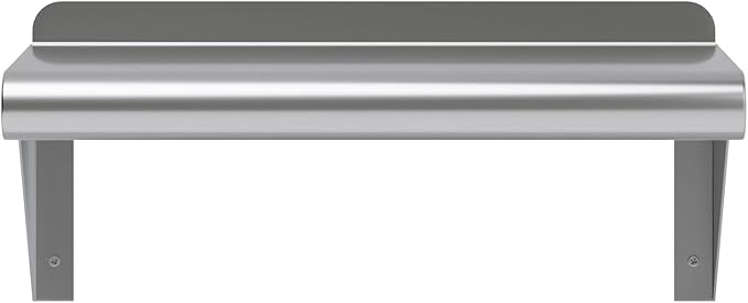 AmGood 16" Long X 8" Deep Stainless Steel Wall Shelf | NSF Certified | Appliance & Equipment Metal Shelving | Kitchen, Restaurant, Garage, Laundry, Utility Room