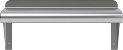 AmGood 16" Long X 8" Deep Stainless Steel Wall Shelf | NSF Certified | Appliance & Equipment Metal Shelving | Kitchen, Restaurant, Garage, Laundry, Utility Room