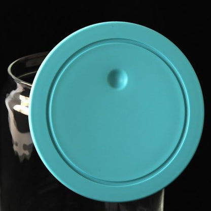A di Alessi Gianni 8-1/2-Cup Glass Jar, Aqua Blue