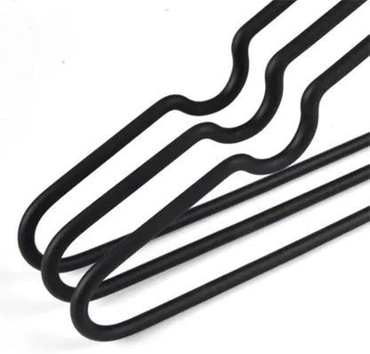 30-Pack AZhause Heavy Duty Black Matte Rubber Coated Non Slip Clothing Hangers for All Clothes, 0.2 inch Diameter, Extra Strong, Non Slip Adult Hangers (30-Pack)