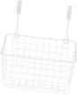 Healifty White Hanging Storage Rack Cabinet Door Organizer for Kitchen Bathroom Office Ventilated Over Cabinet Basket with Easy Installation Space Saving Storage Holder for Wardrobes and