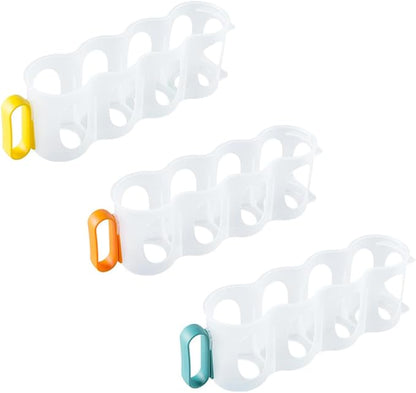 SHINEOFI 3pcs Refrigerator Can Organizer Stackable Beer and Soda Can Storage Dispenser for Fridge and Freezer Space-saving Beverage Holder for Kitchen Refrigerator Organization Random Color