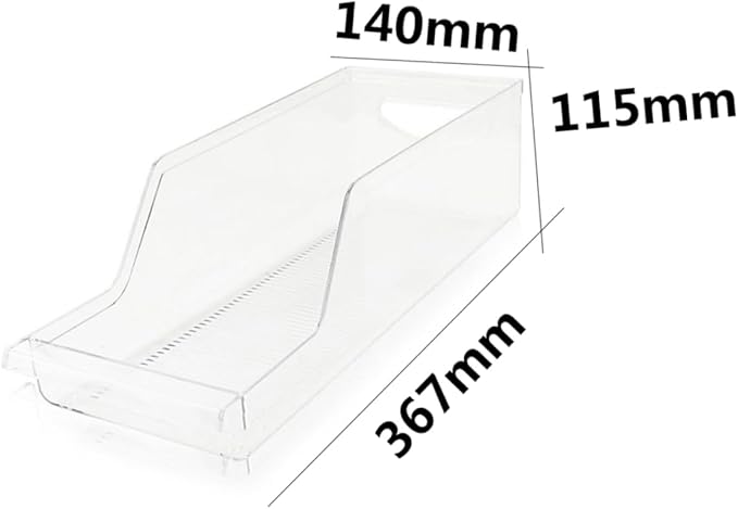Beverage Organizer for Fridge Pantry Storage Bins Can Holder Stackable Material Refrigerator Containers