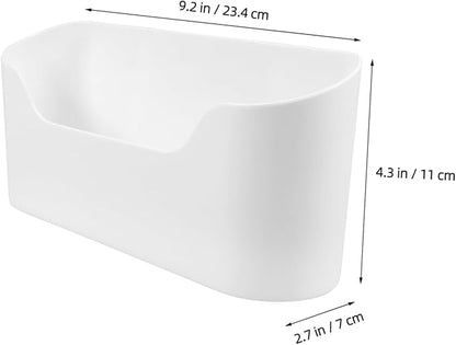 LABRIMP 2pcs Adhesive Kitchen Cabinet Door Organizer Wall-mounted Storage Box for Pantry Bathroom Office Use Material Easy Installation Space-saving Design