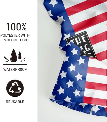 Plastic Bag Holder, Reusable And Washable flag style Plastic Bag Holders ​for Home Kitchen Travelling Camping Beach Decor, use 1 Pack,American flag Pattern - Image 3