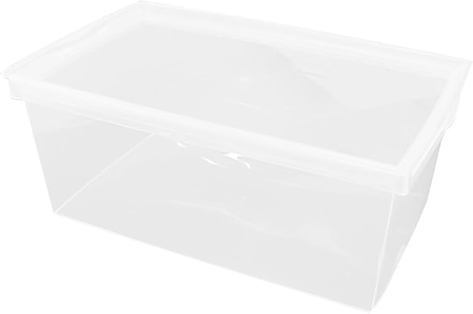 Superio 3-Pack Shoe Box Modern Storage Container - 6.5 Quart/6 Liter, Stackable Plastic Shoe Box Organizer (13.5" L x 8.35" W x 5.2" H)