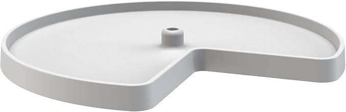 REV-A-SHELF Value Line Polymer Kidney-Shaped Lazy Susan Shelf for Corner Base Cabinets