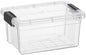 Superio Clear Storage Box with Lid, 1.85 Quart Plastic Container Bins for Organizing, Stackable Crates, BPA Free, Non Toxic, Odor Free, Organizers for Home, Office, School, and Dorm