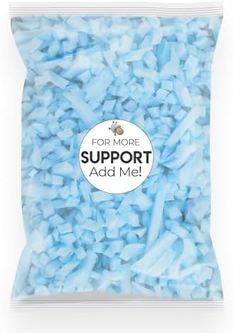 Wife Pillow - Cooling Shredded Memory Foam, 1 LBS Extra Bag of Stuffing, Premium Ice Gel Infused Blended with Siliconized Fiberfill. Customize Your Comfort & Support. Filling: Medium - Firm by Home