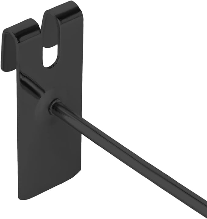 24Pcs Hat Hooks Wire Grid Wall Hat Holder Hat Display Multiple Hooks for Gridwall for Retail Cloth Wardrobe Black