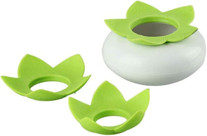 2 Pack Creative Lotus Cotton Swab Holder Q-Tips Toothpicks Holder Table Decorate Cotton Bud Storage Box Organizer