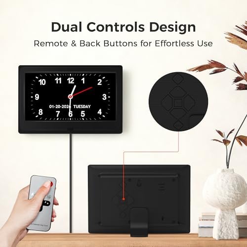 7'' Digital Clock, Dementia Clock for Seniors with Date Time, Large Display - Image 5