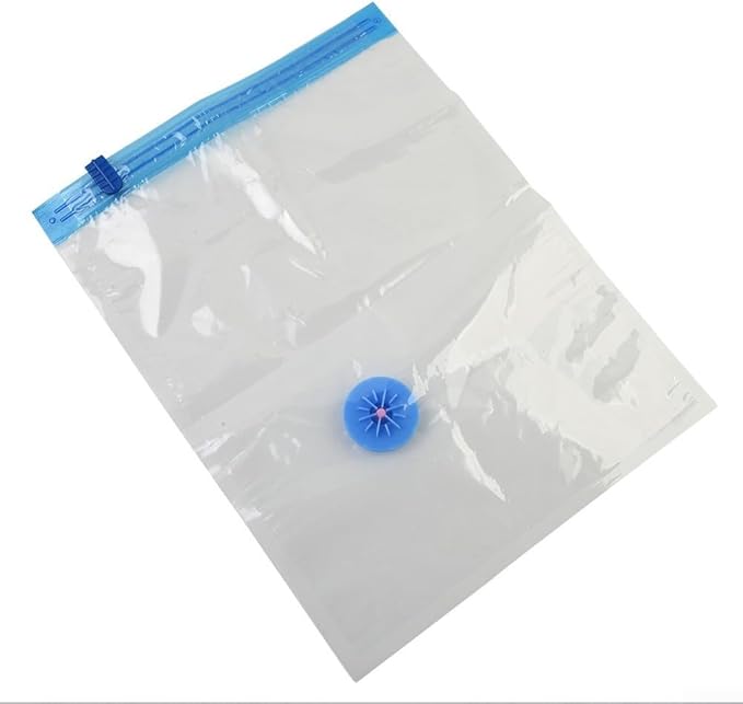 Transparent Vacuum Bag With Valve, Vacuum Seal Bags For Clothing, Vacuum Storage Bags, Folding Compressed Space Saving Clothes Storage Bag, Travel Seal Packet Organizers(30x40cm)