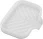 MicoYang Silicone Bathroom Soap Dishes with Drain Spout-Bathroom and Kitchen Sink Organizer,Sponge Holder,Dish Soap Tray,Perfect for Dispenser,Scrubber,Bottle,Cup on Counter Translucent 4.9"×3.2"