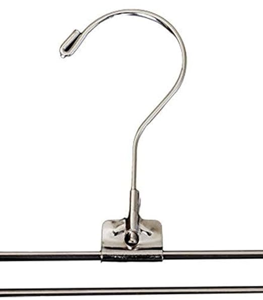 NAHANCO Metal Skirt/Pant Hanger with Standard Hook - 12" (Pack of 25)