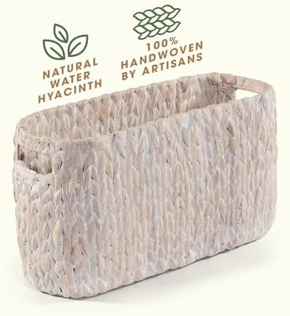 84ECO White Toilet Paper Storage Basket - Image 5