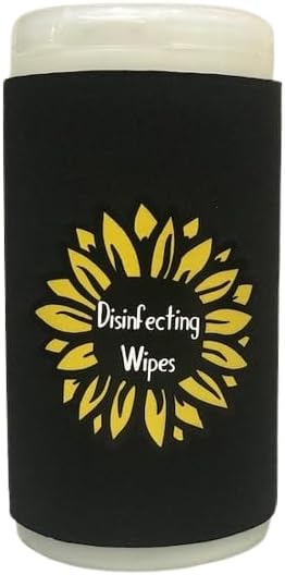Sunflower Disinfecting Wipe Cover (Small, Black)