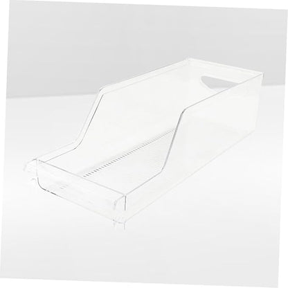 Clear Beverage Storage Rack Stackable Fridge Holder for Cans Food-grade Material Space-saving Organizer for Pantry and Kitchen Efficient Drink Dispenser