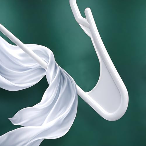 Utopia Home Plastic Hangers 20 Pack – Space Saving Clothes Hanger White - Image 6