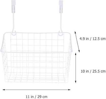 Garneck Cabinet Storage Basket over Door Basket Hanging Storage Rack for Kitchen Bathroom Office