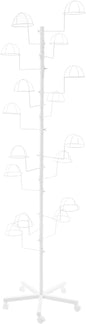 Freestanding Hat Rack - Hat Display Rack - Modern Large Freestanding Hat Rack Stand - Hat Display Stand for Cloakrooms, Entrances, Bedrooms, Clothing Stores, Trade Exhibitions (White)