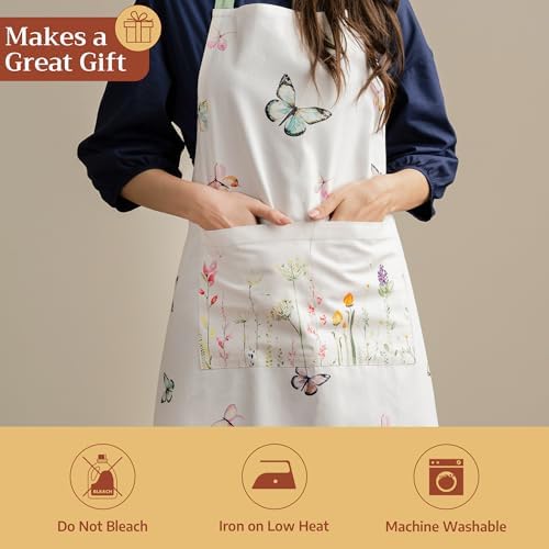 Maison d' Hermine Aprons for women with Pocket 100% Cotton (27.50"x31.50") - Image 5
