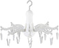Foldable Clip and Drip Hanger, 8-Claw Octopus Hanging Dryer with 16 Clips, Portable Underwear Hangers, Simple to Fold and Place