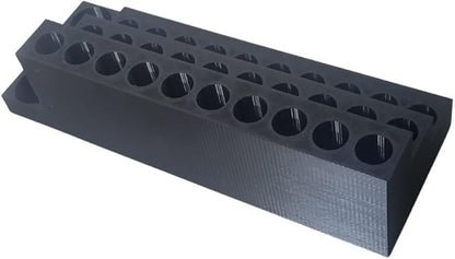 ScentB Perfume and Cologne Holder for New Vials | Holds 30 Spray Bottles and 3 Cases | Display ScentB Sprays | Bathroom Organization (No Logo, Clear)
