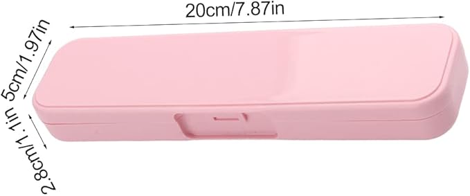 Kakalote 2 Pcs Portable Cutlery Case, Simple Reusable Camping Cutlery Case for Travelling, Work and School (Blue+Pink)