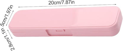 Kakalote 2 Pcs Portable Cutlery Case, Simple Reusable Camping Cutlery Case for Travelling, Work and School (Blue+Pink)