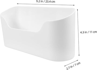 2pcs Adhesive Wall Mounted Cabinet Door Organizer Sturdy Storage Box for Kitchen and Bathroom Versatile Makeup and Sundries Holder No Drilling Required