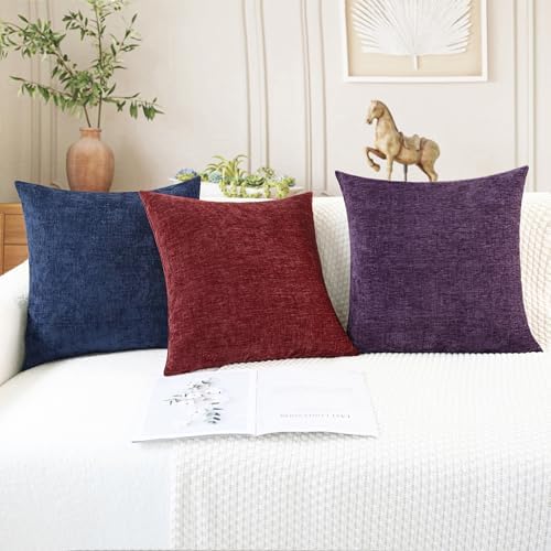 CaliTime Decorative Couch Throw Pillow Covers 20 X 12 Inches Burgundy - Image 5