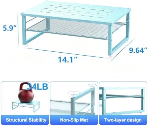 gianotter 2-Tier Metal Monitor Stand Riser - Image 5