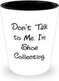 Don't Talk to Me. I'm Shoe Collecting. Shoe Collecting Shot Glass, Unique Shoe Collecting Gifts, Ceramic Cup For Friends, Sneakers, Running shoes, Fashion, Style, Comfort, Footware